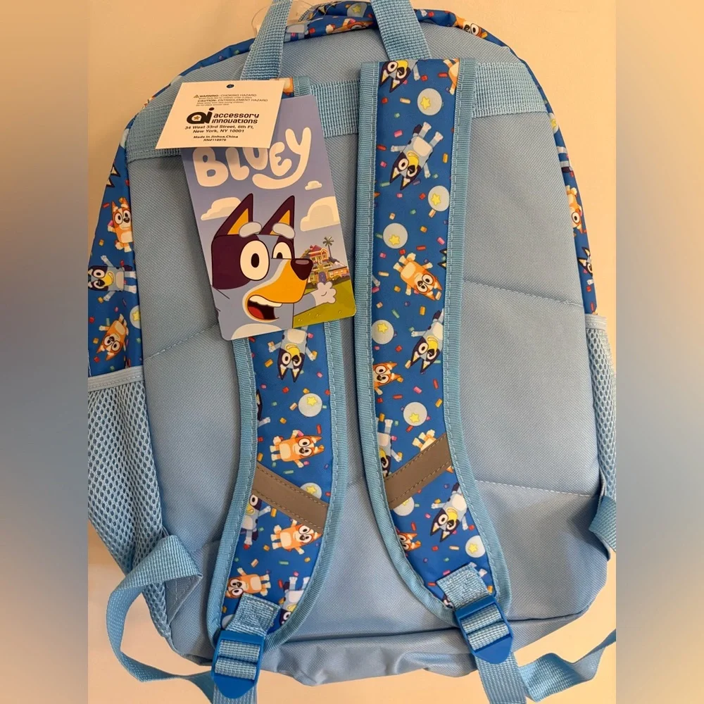 NEW Bluey & Bingo Backpack School Bag w/Laptop Sleeve